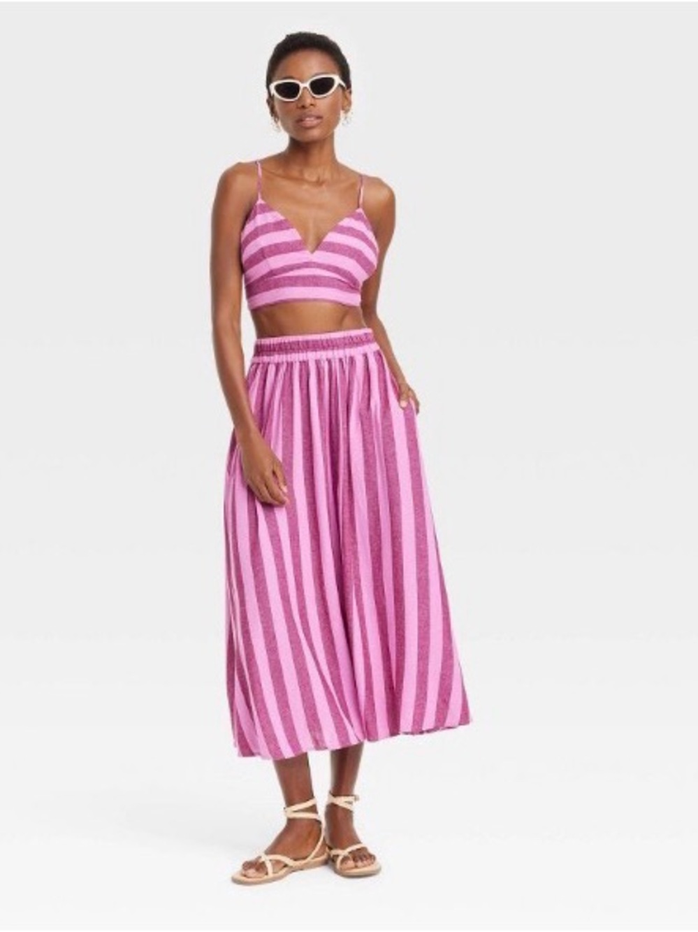 Linen blend summer set